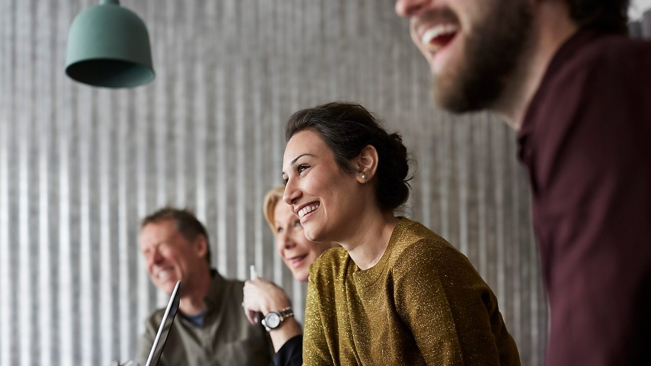 work colleagues in a meeting