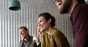 work colleagues in a meeting