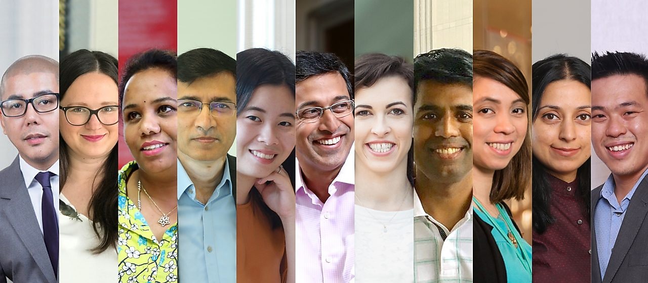 Employees in discussion