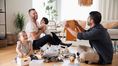 parents with their baby
