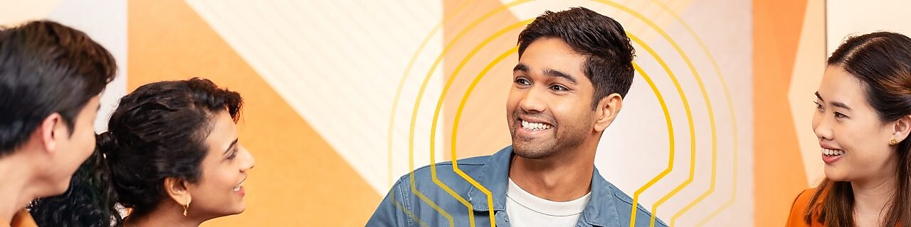 Colleagues having discussion