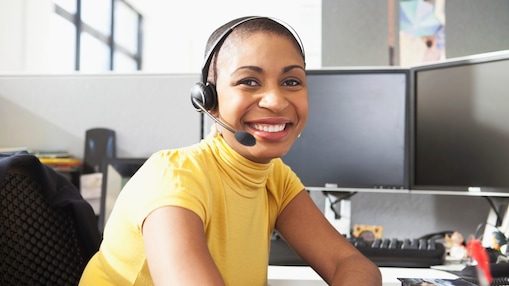 Woman smiling