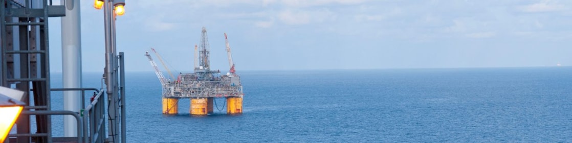 Pływająca morska platforma głębinowa w Zatoce Meksykańskiej