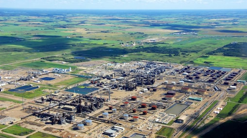 Widok z lotu ptaka projektu Quest CCS w Kanadzie