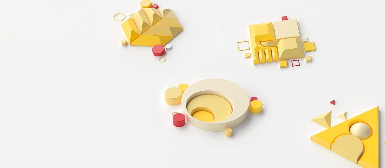 Ilustracja przedstawiająca grafiki 3D wszystkich czterech głównych filarów strategii „Powering Progress”