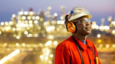 Employee at GTL plant