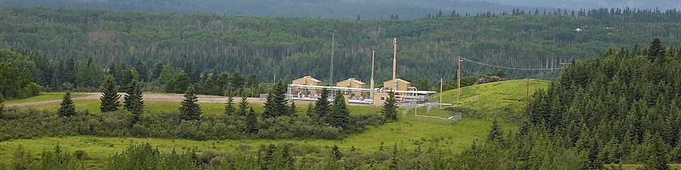 Image of natural gas compressor station.