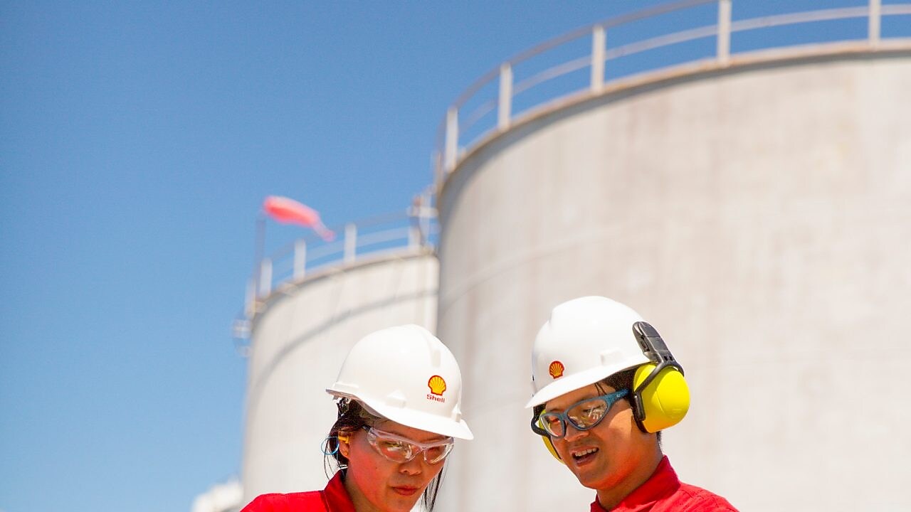 worker in hard hat on site