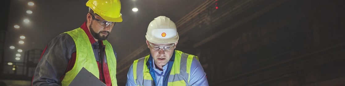 worker in hard hat on site