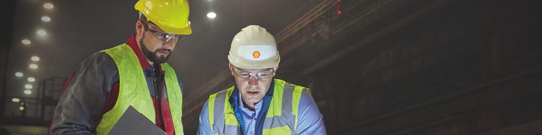 worker in hard hat on site