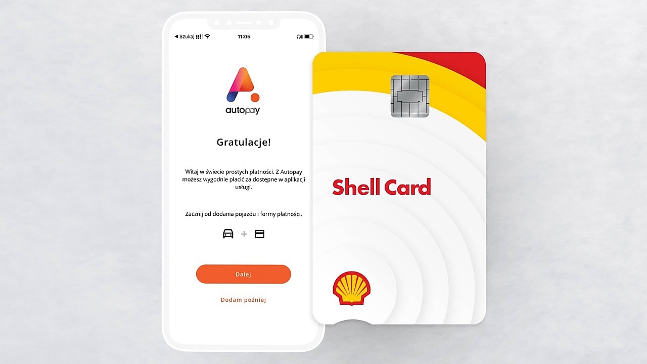 Przejazd z Shell Card przez autostrady
