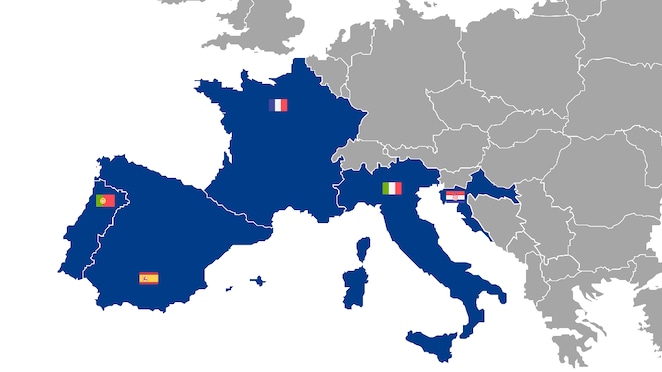 Zasięg Telepass Medpass w Europie