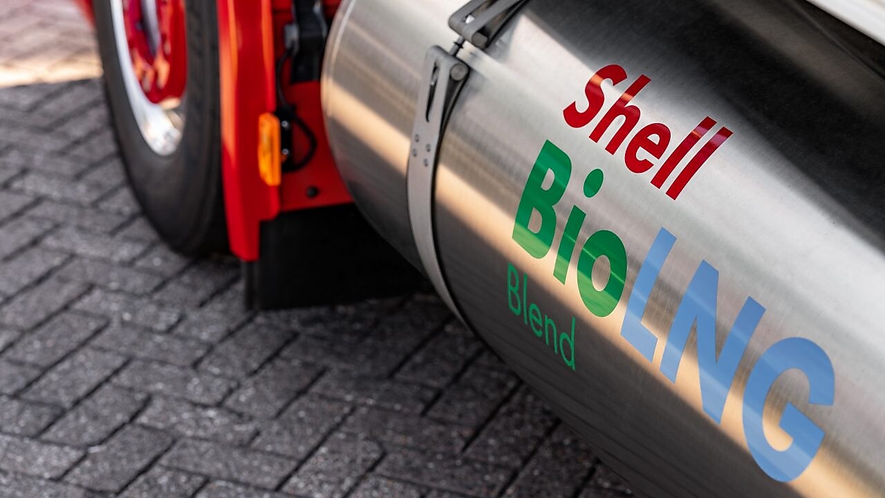 Refuelling truck close up