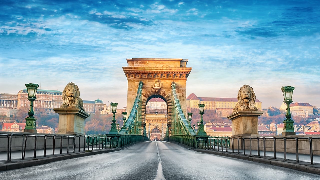 Most Łańcuchowy w Budapeszcie. Węgry.
