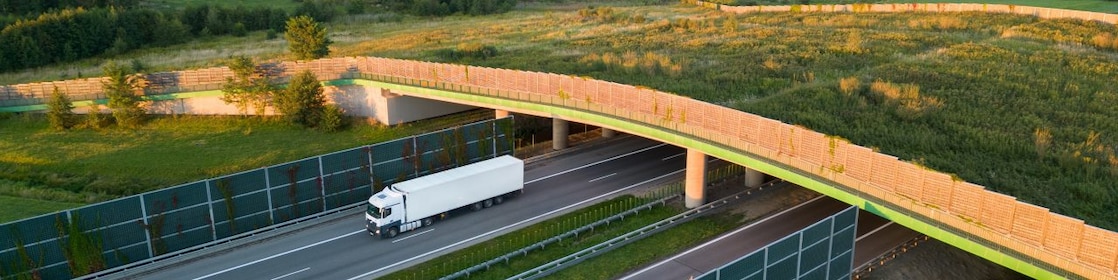 Truck on highway Germany