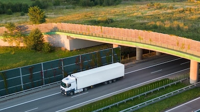 Truck on highway Germany