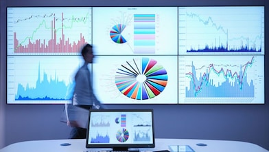 Statistics presentation on board