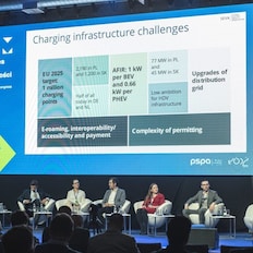 Grupa ludzi debatująca na konferencji