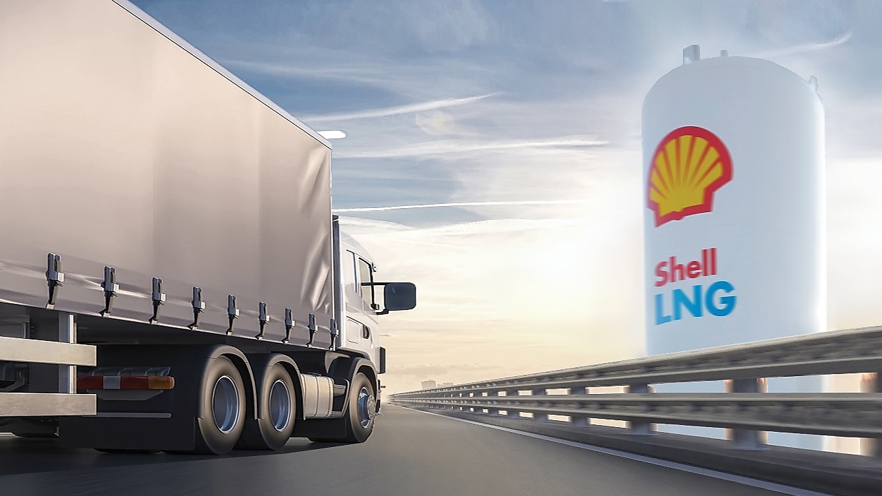 Shell LNG truck