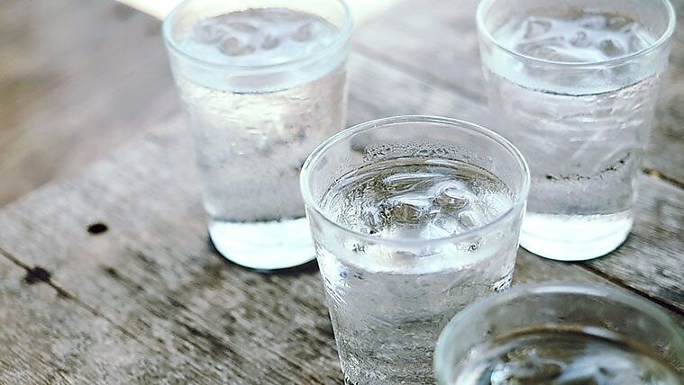 glasses of water