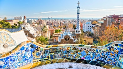 Park Guell w Barcelonie w Hiszpanii