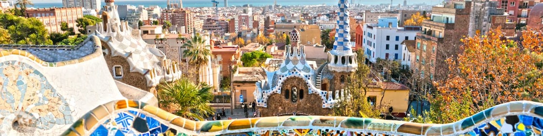 Park Guell w Barcelonie w Hiszpanii