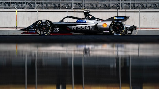 Black Formula E car