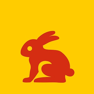 grafika z królikiem