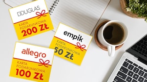 Zdjęcie z voucherami znanych i lubianych marek