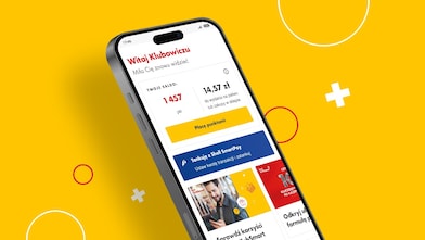 Grafika przedstawiająca telefon z włączoną aplikacją Shell ClubSmart