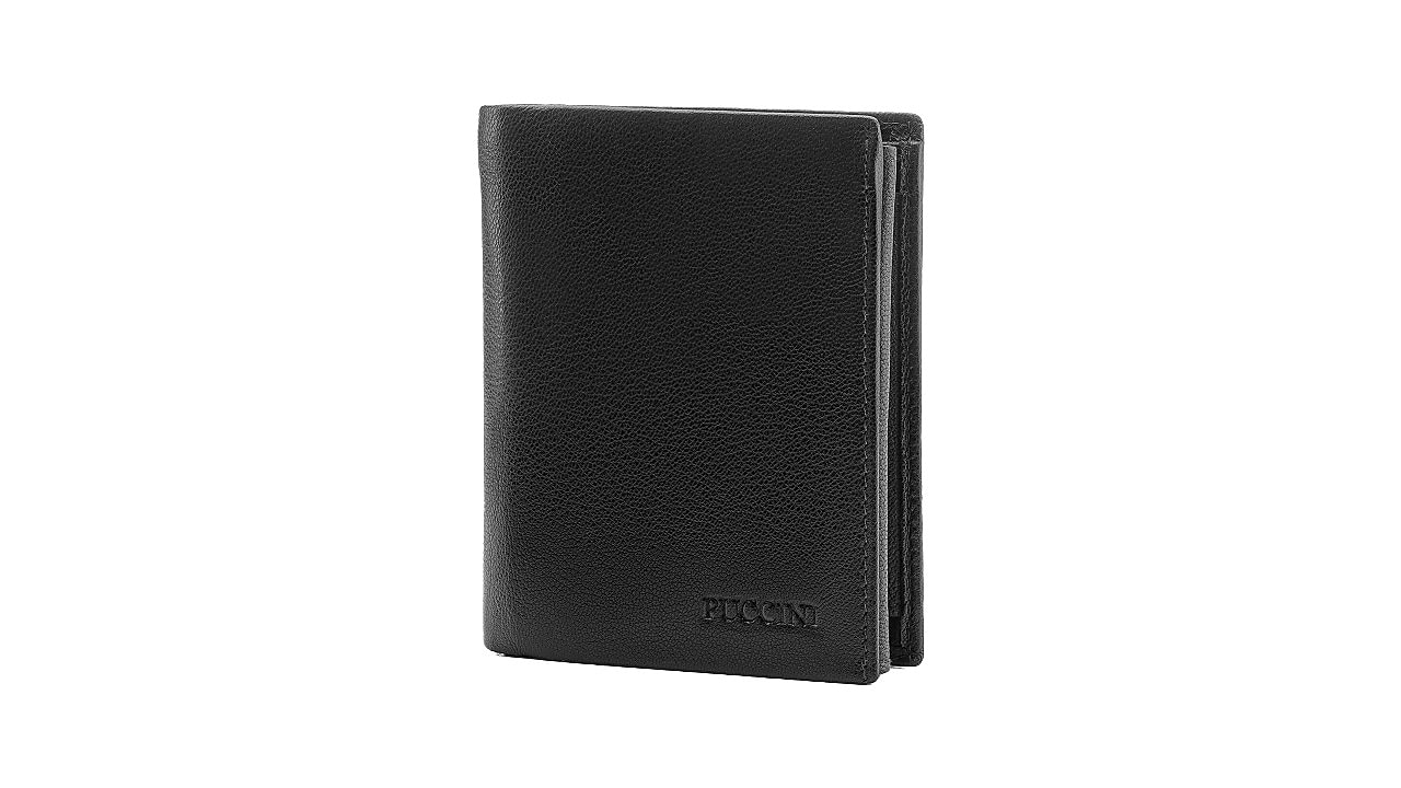 Portfel męski Czarny Como Puccini