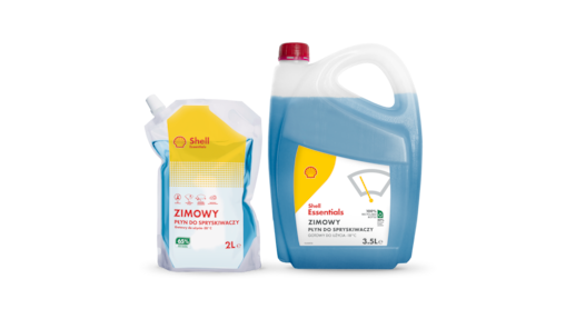 Winter windshield washer fluid dark blue