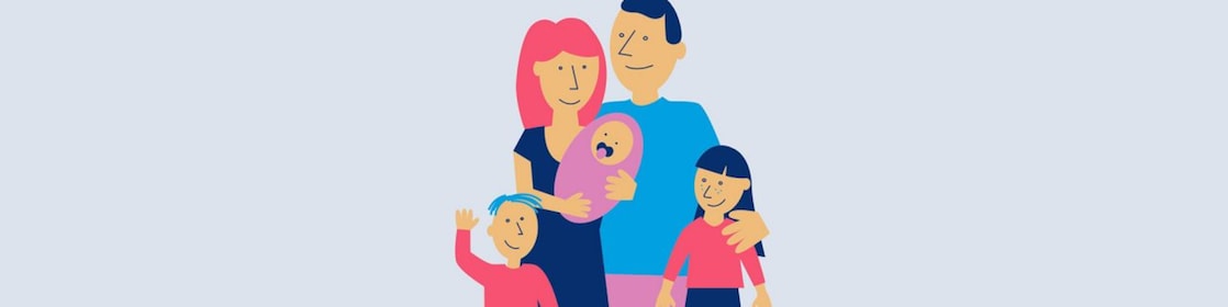 family in the car